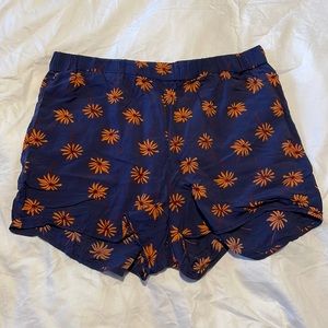 Madewell Blue Daisy Shorts